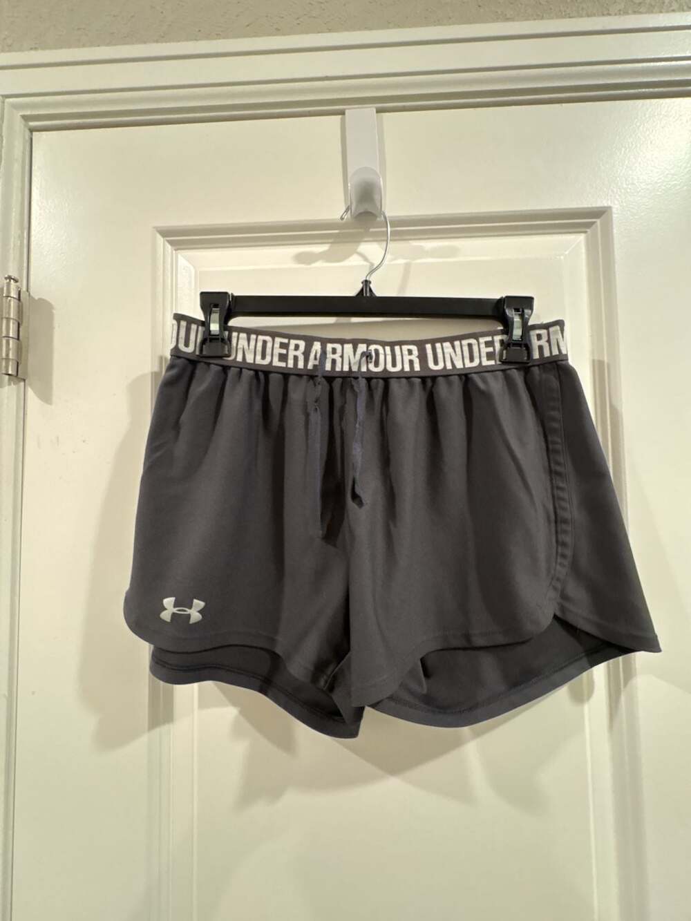 Under Armour Women's Play Up Loose Fit Athletic Shorts with Logo Waistband